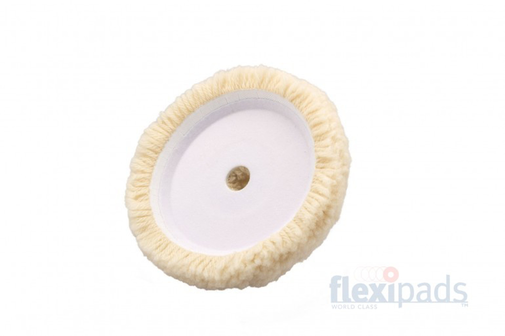 Bilde av Flexipads 8" Cupped Twisted 100% Merino Wool Cutting Pad